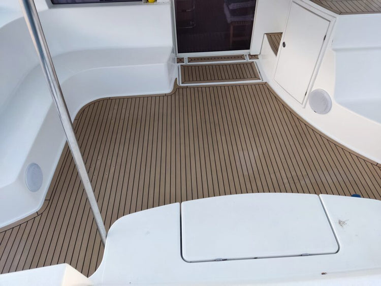 Fountaine Pajot catamarans synthetic teak decks