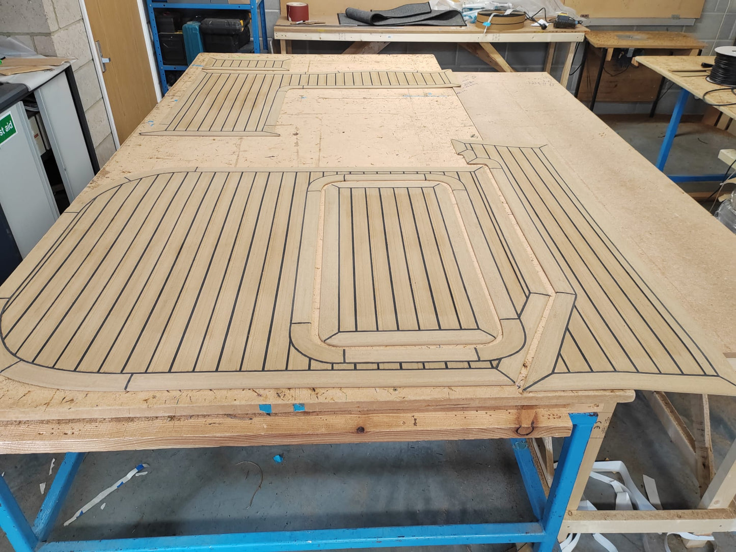 Doral 36 Elegant pvc synthetic teak deck- Free sample and quote request