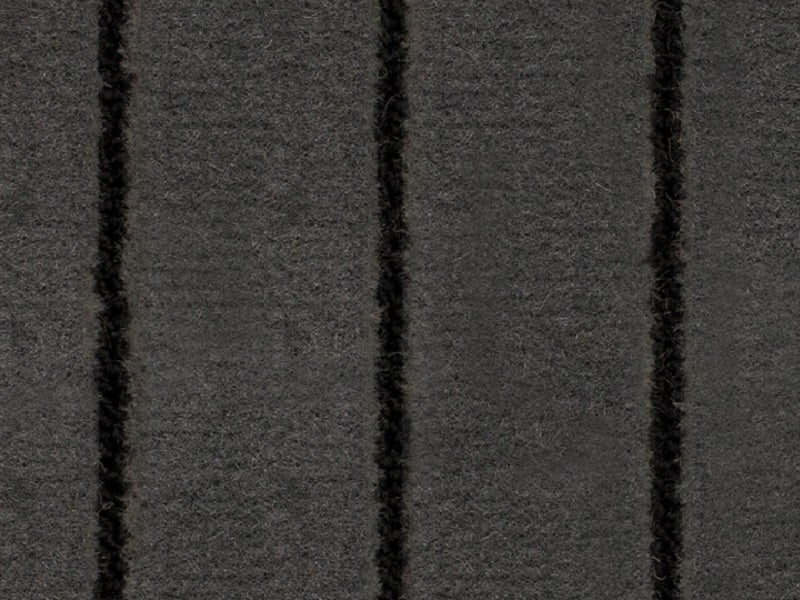 Charcoal and Black tuft teak carpet. 3.95m width. Priced per linear metre off a 30m roll.