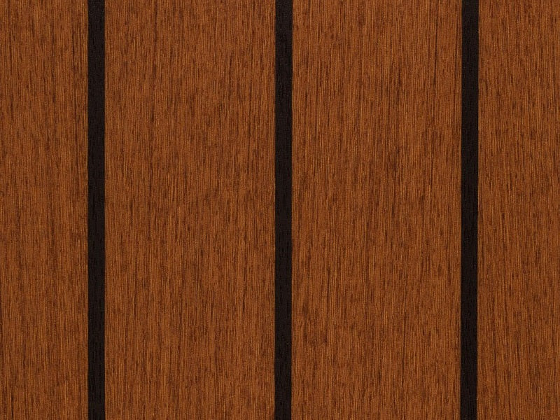 375 Teak and ebony IMO soleboard cut length surface vinyl per linear m off the roll- Free sample and quote request