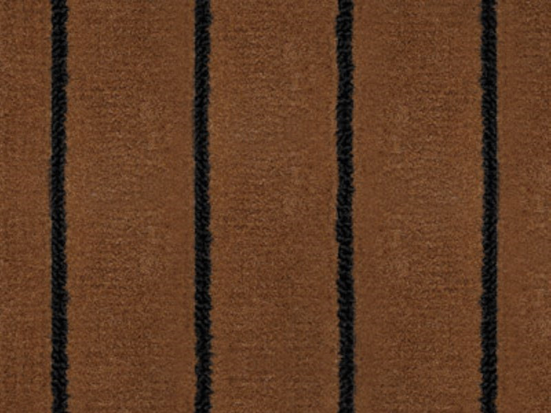 Teak and Black tuft teak carpet. 1.95m width. Priced per linear metre off a 30m roll.