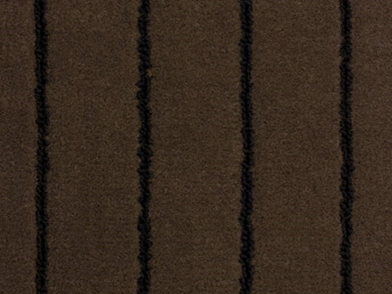 Suede and black teak carpet
