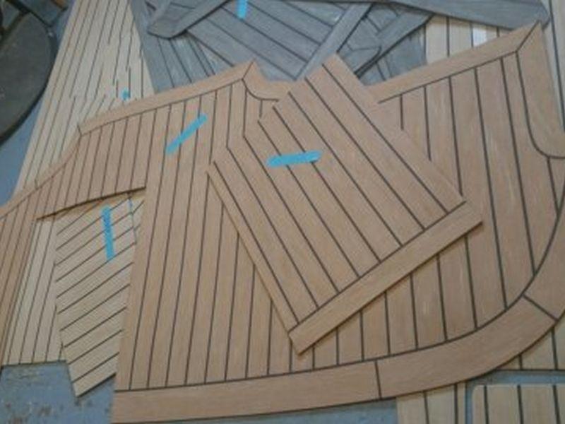 Seaward 25 pvc synthetic teak deck- Free sample and quote request