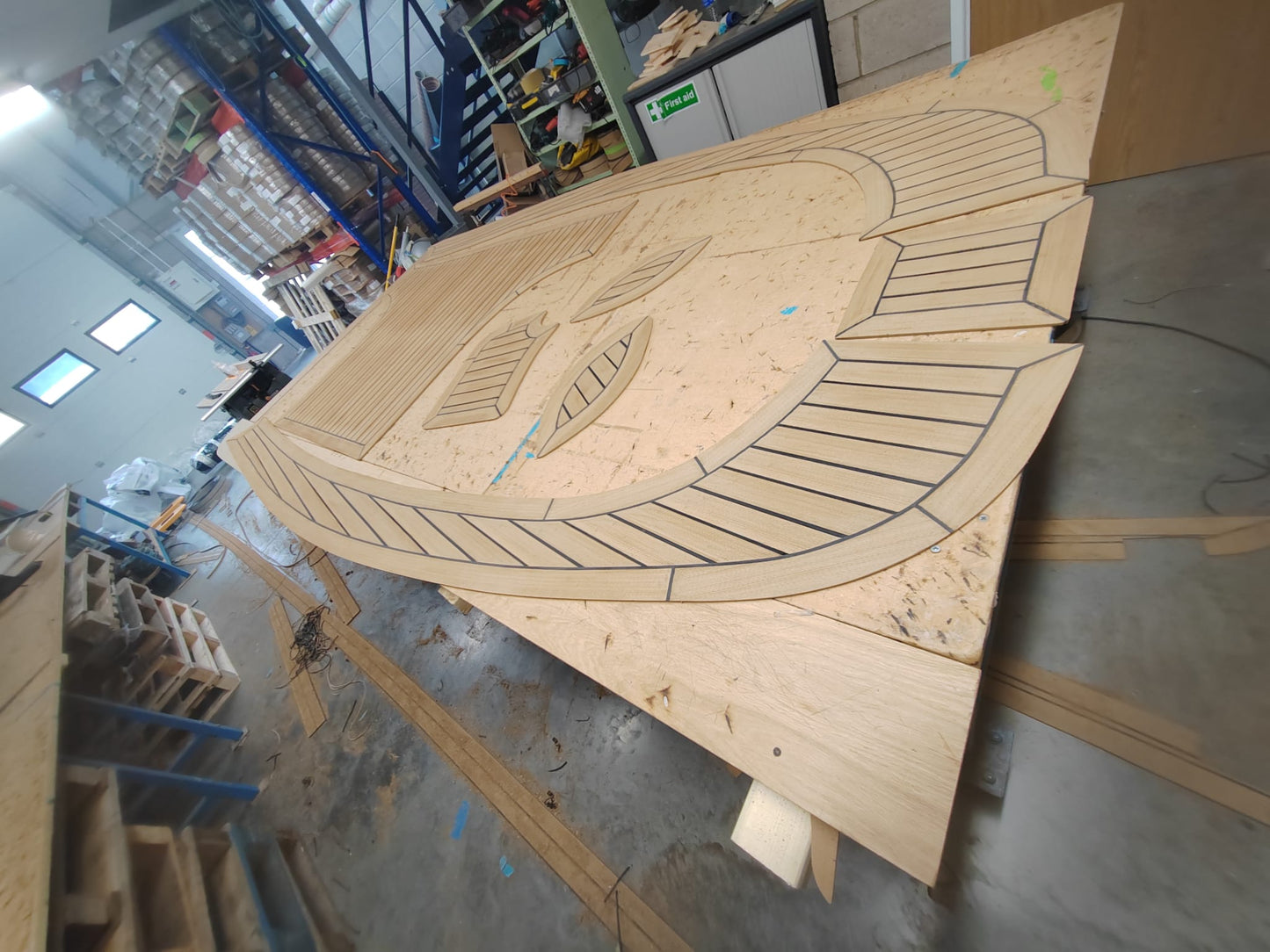 Avon Adventure 5.6 Rib pvc synthetic teak deck - Free sample and quote request