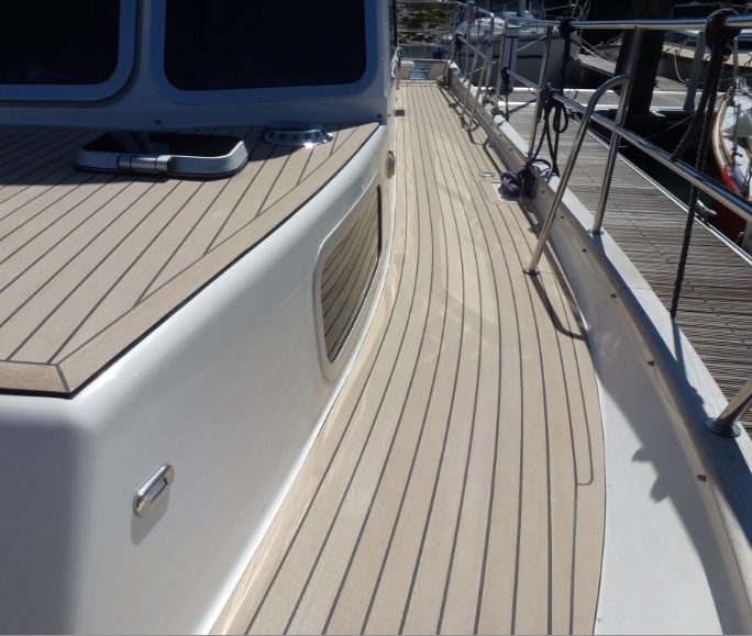Corvette Powerboat pvc synthetic teak deck- Free sample and quote request