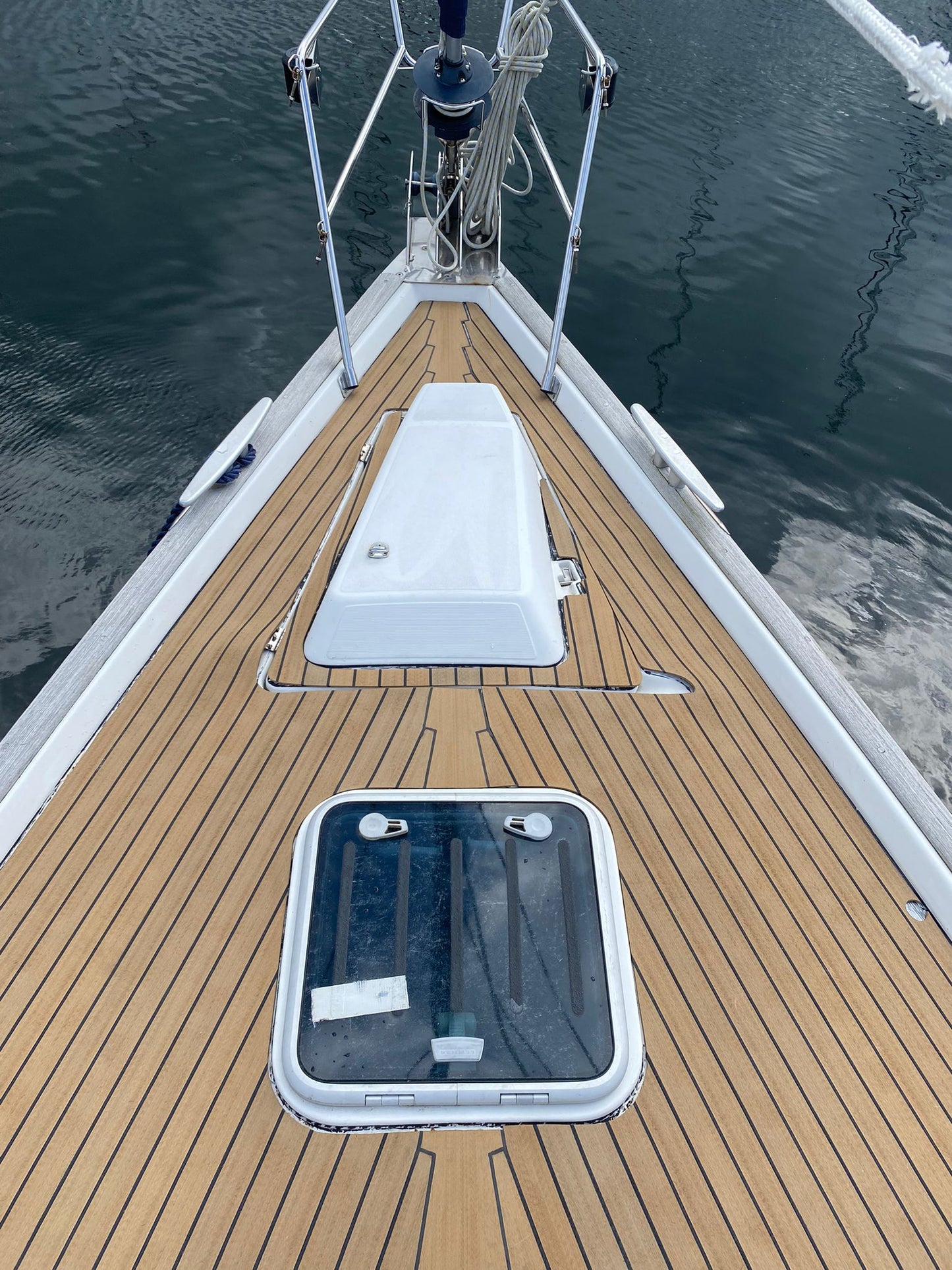 Beneteau 210 Sailboat pvc synthetic teak deck- Free sample and quote request