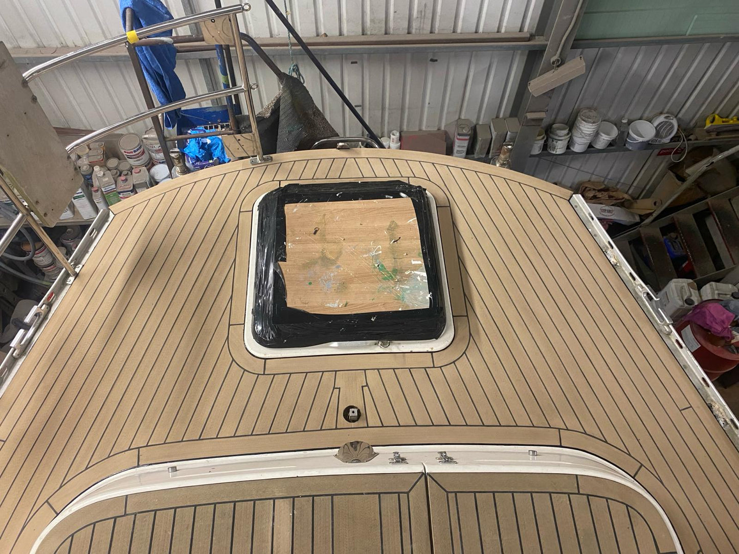 Oyster 430 sailboat pvc synthetic teak deck- Free sample and quote request