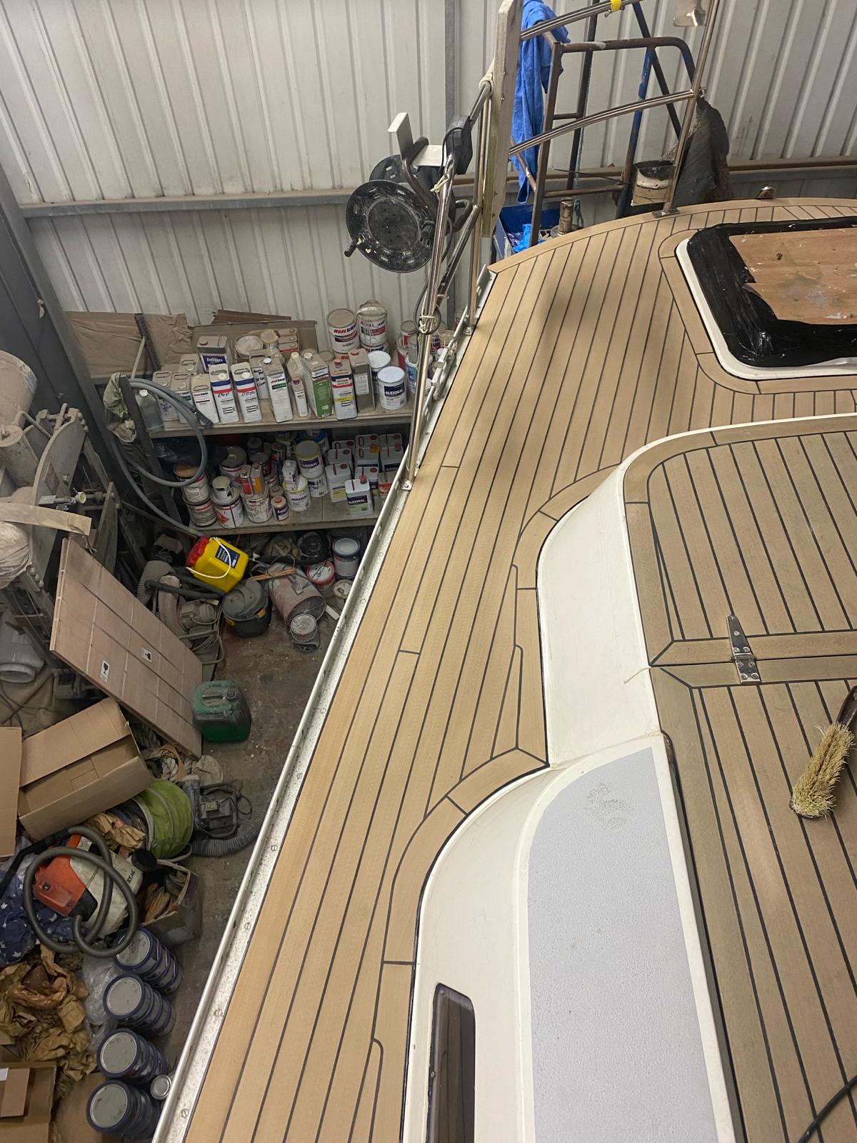 Oyster 430 sailboat pvc synthetic teak deck- Free sample and quote request