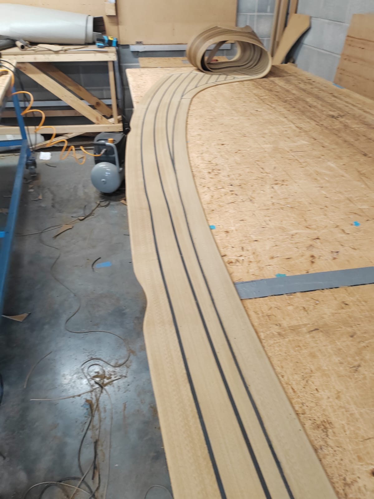 Crianchi Endurance 34 Zaffiro pvc synthetic teak deck- Free sample and quote request