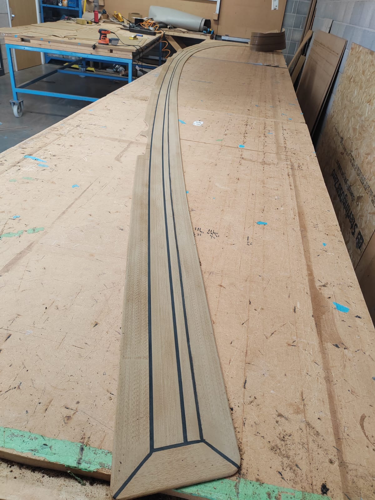 Crianchi Endurance 34 Zaffiro pvc synthetic teak deck- Free sample and quote request