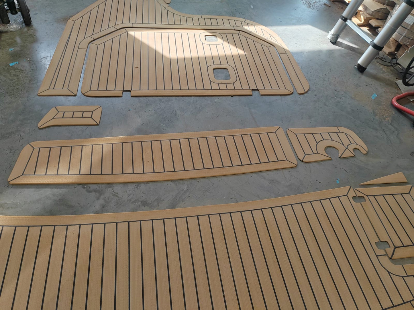 Regal 2465 pvc synthetic teak deck- Free sample and quote request