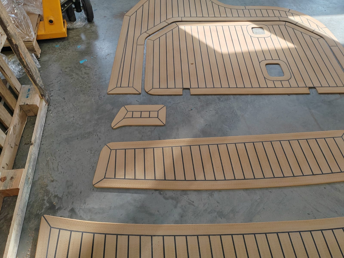 Regal 2465 pvc synthetic teak deck- Free sample and quote request