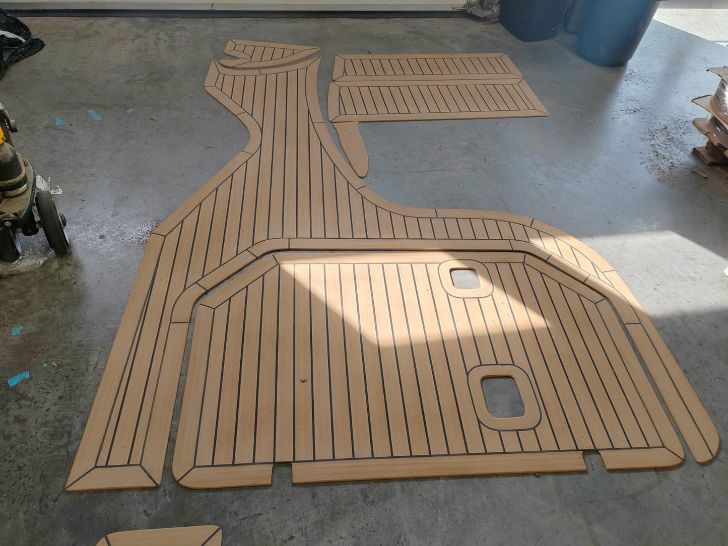 Regal 2465 pvc synthetic teak deck- Free sample and quote request