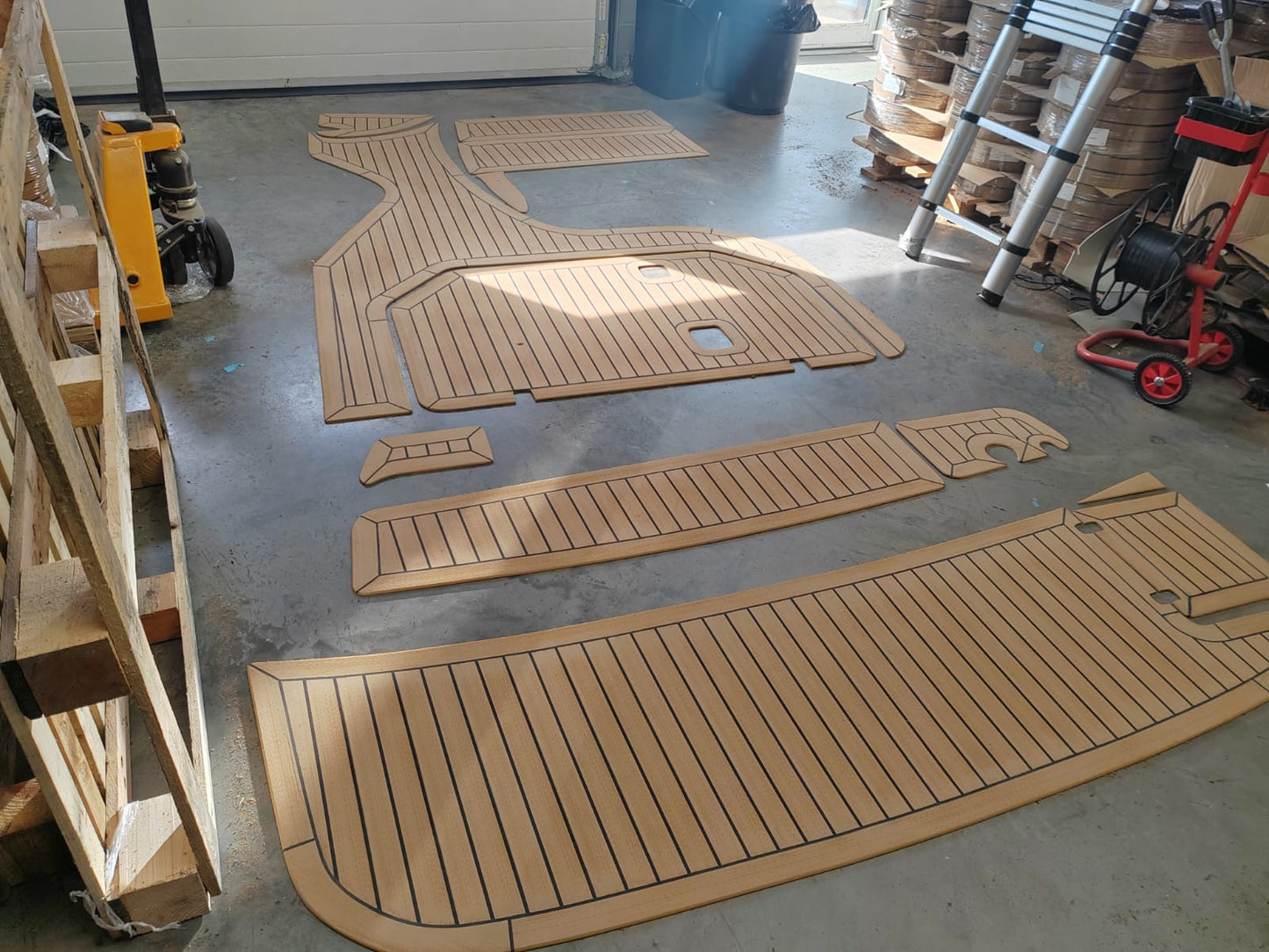 Regal 2465 pvc synthetic teak deck- Free sample and quote request