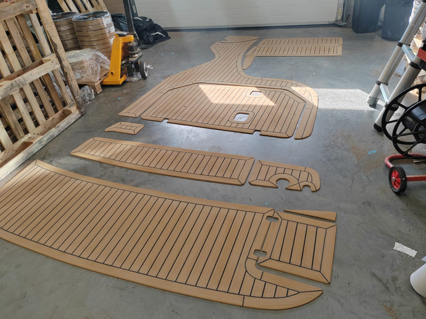 Regal 2465 pvc synthetic teak deck- Free sample and quote request