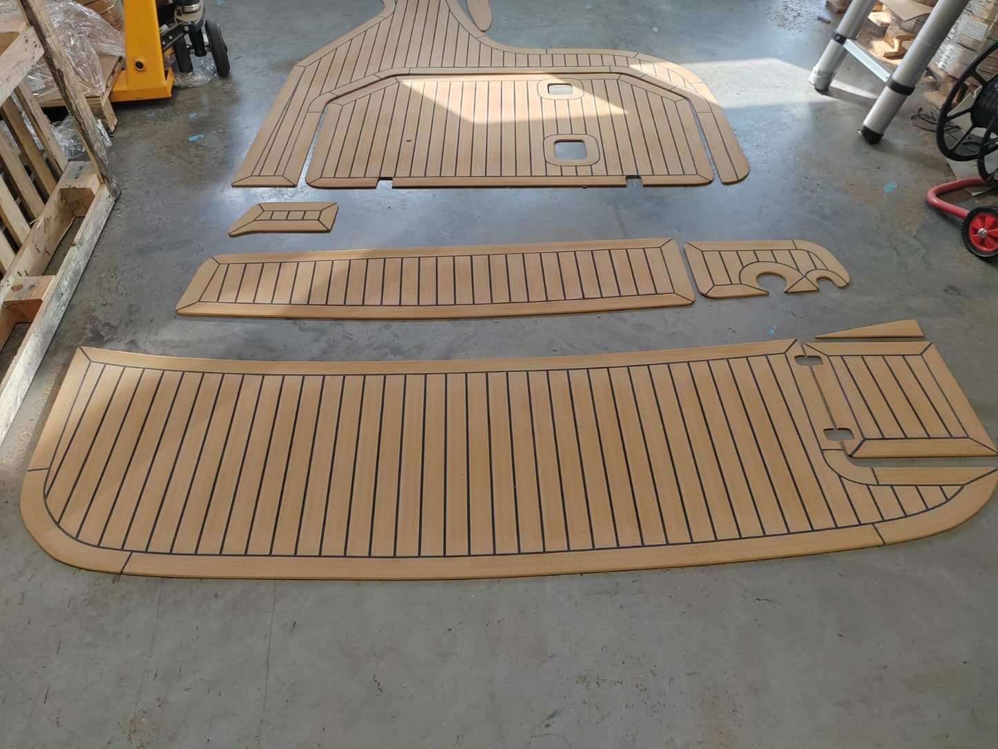 Regal 2465 pvc synthetic teak deck- Free sample and quote request