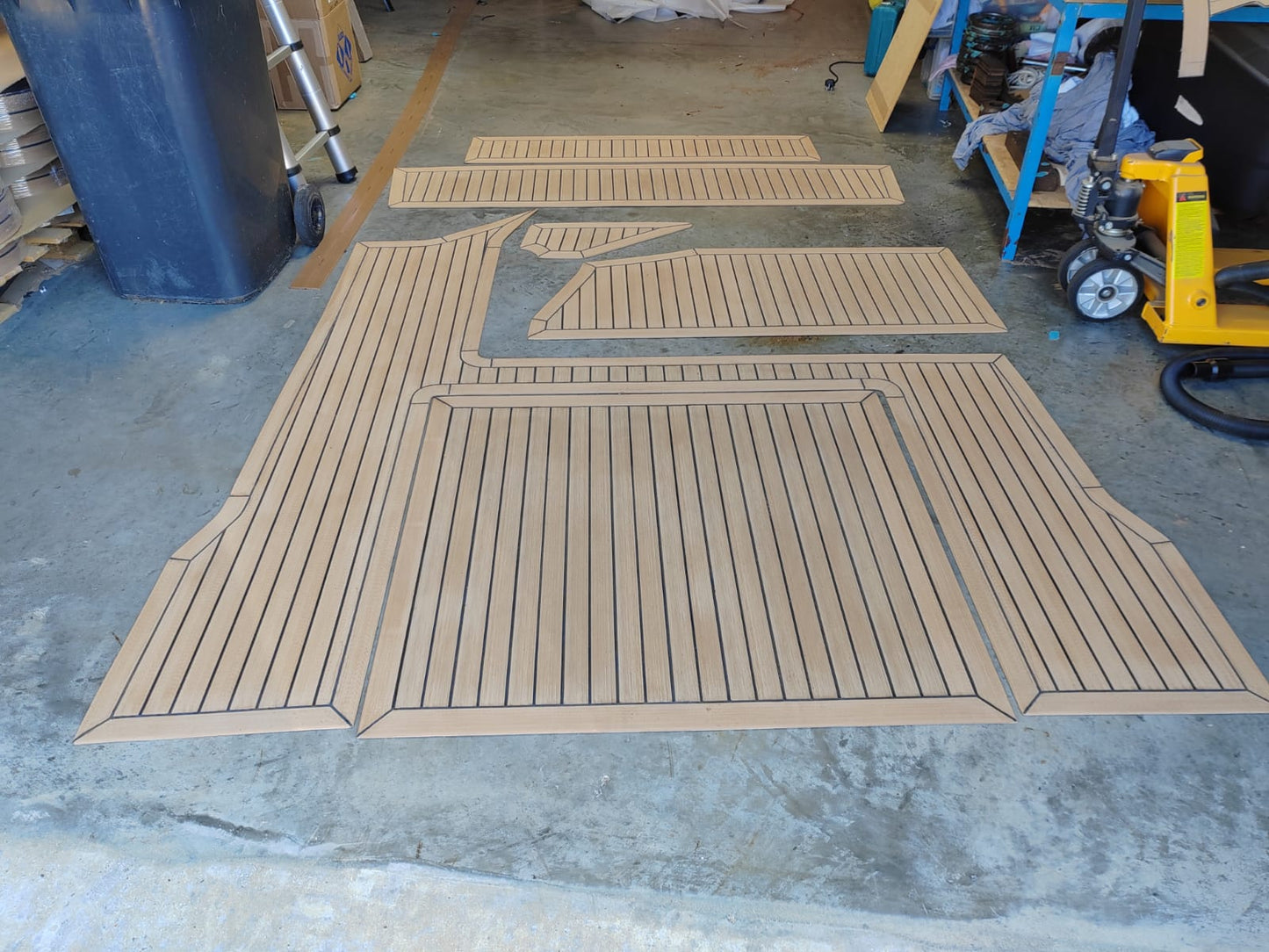 Searay 220 Sundancer pvc synthetic teak deck- Free sample and quote request