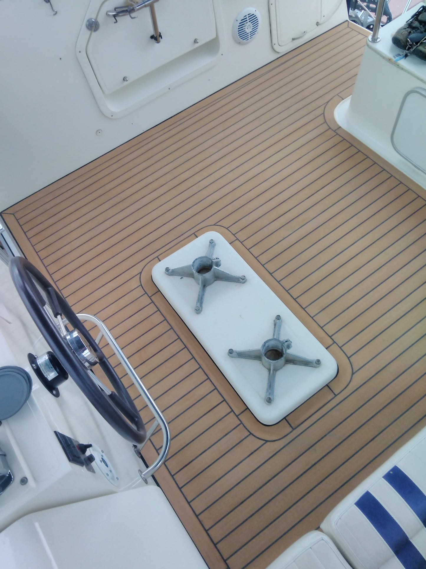 Broom Monarch. pvc synthetic teak deck- Free sample and quote request