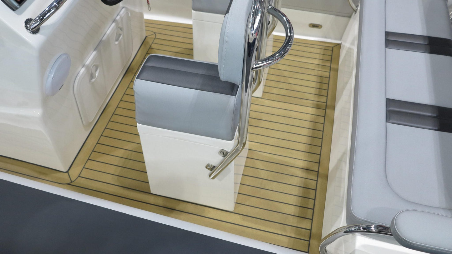 6m Ballistic Rib pvc synthetic teak deck - Free sample and quote request