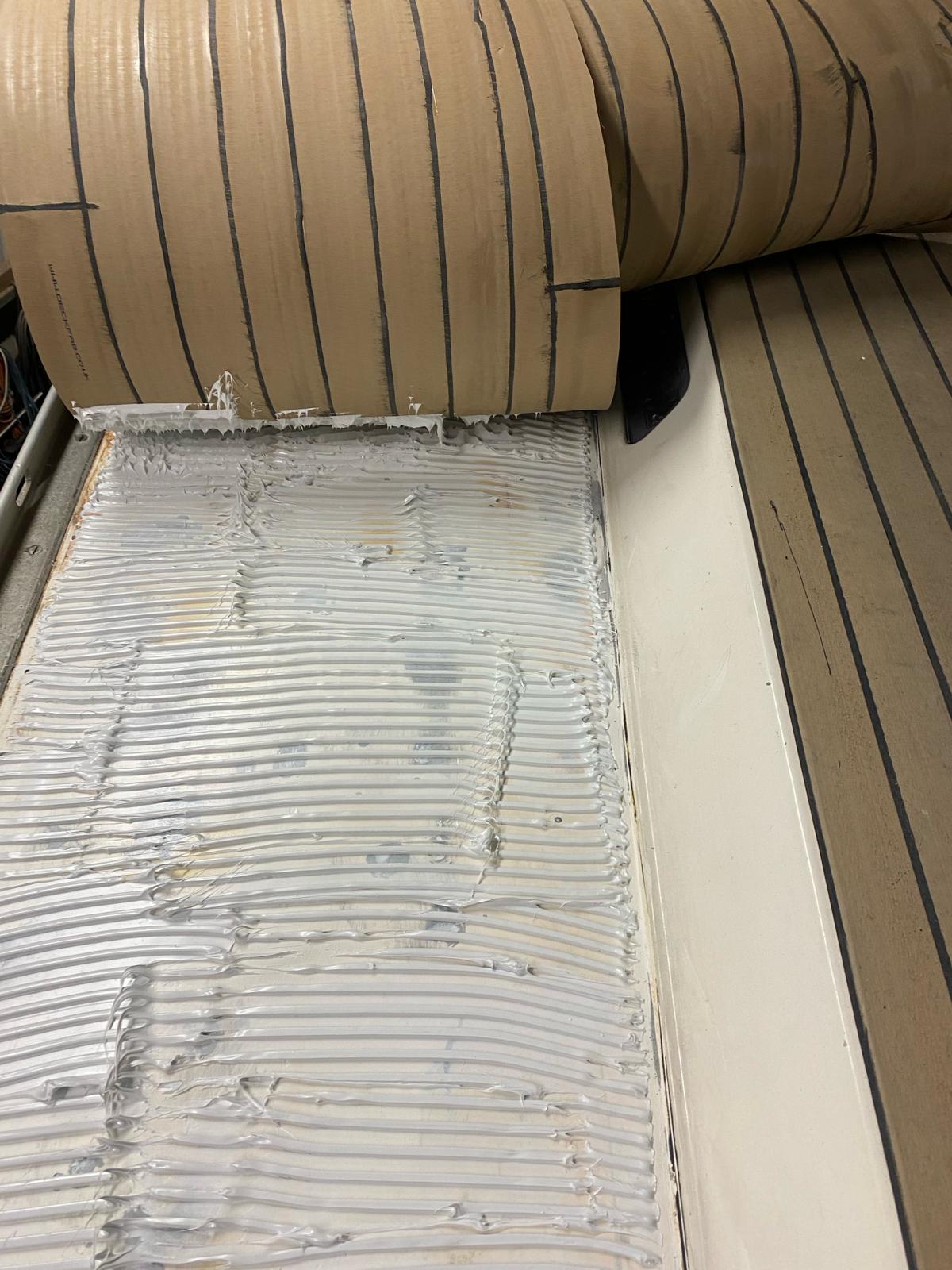 Oyster 406 sailboat pvc synthetic teak deck- Free sample and quote request