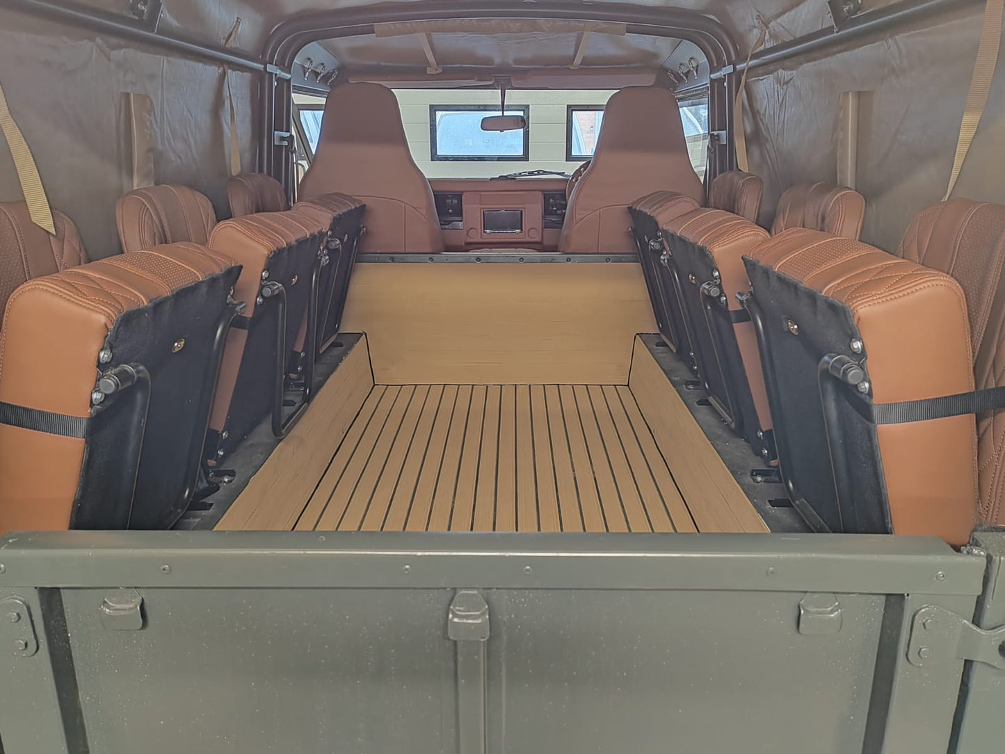 Land Rover 110 Defender pvc synthetic teak deck- Free sample and quote request