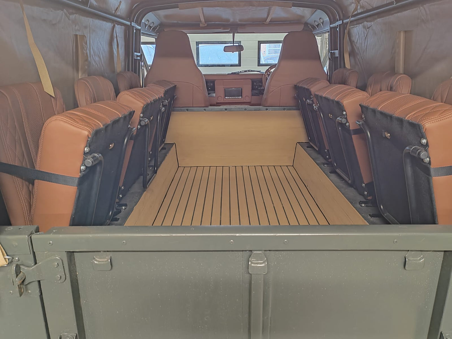 Land Rover 110 Defender pvc synthetic teak deck- Free sample and quote request
