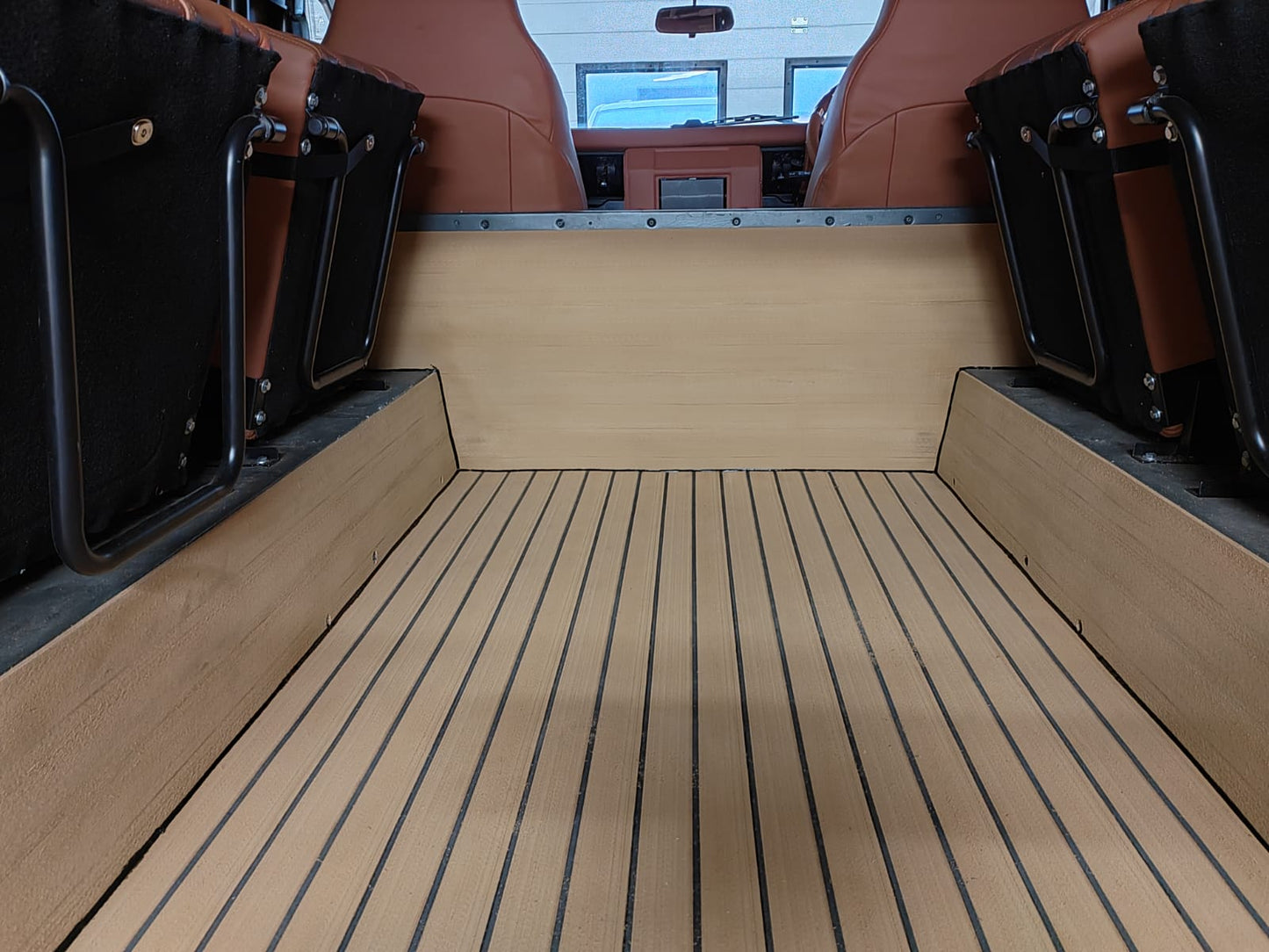 Land Rover 110 Defender pvc synthetic teak deck- Free sample and quote request