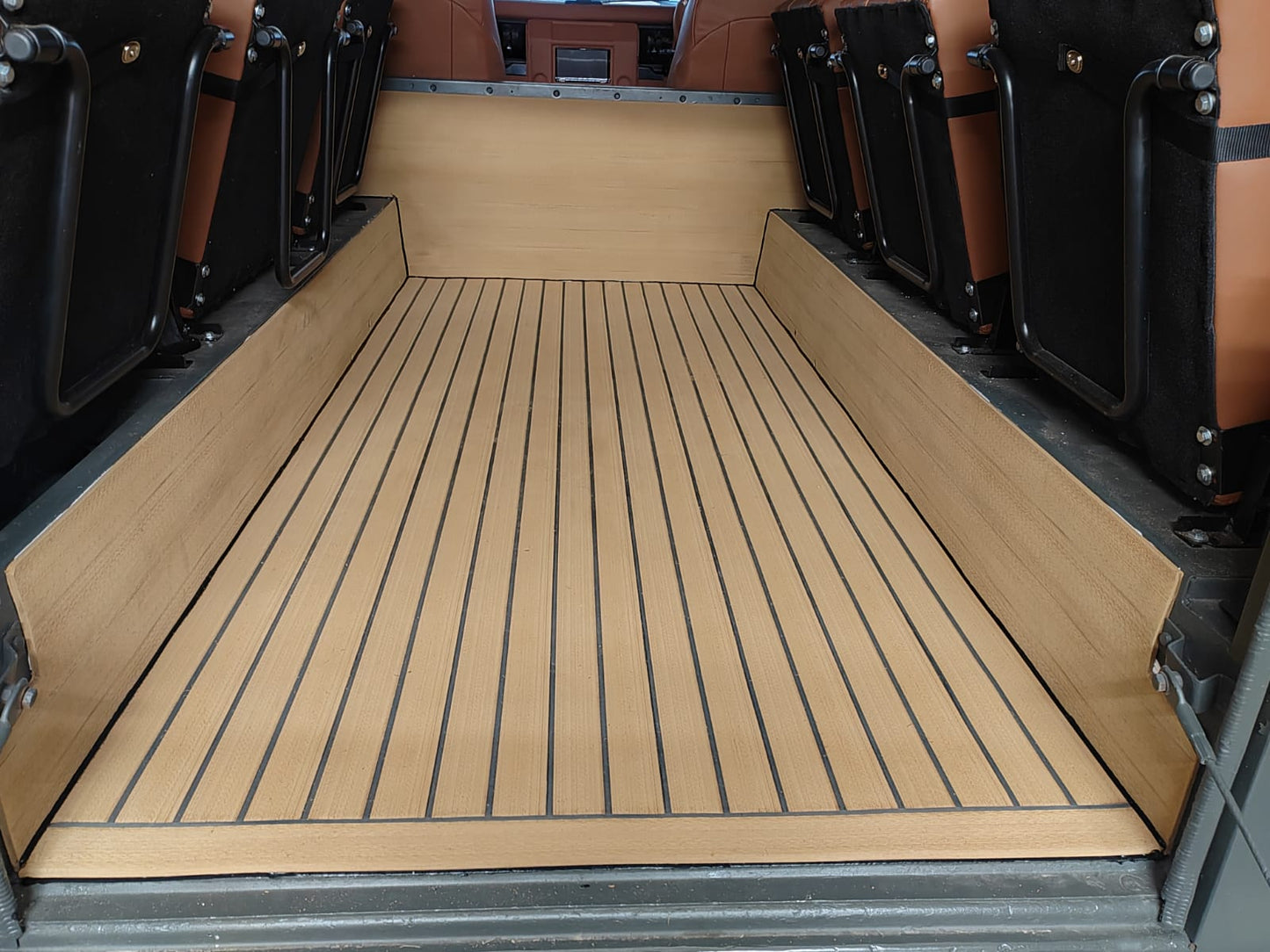 Land Rover 110 Defender pvc synthetic teak deck- Free sample and quote request