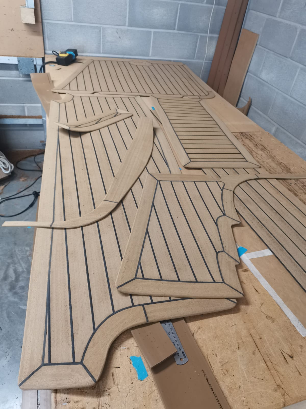 Sealine 380 pvc synthetic teak deck- Free sample and quote request