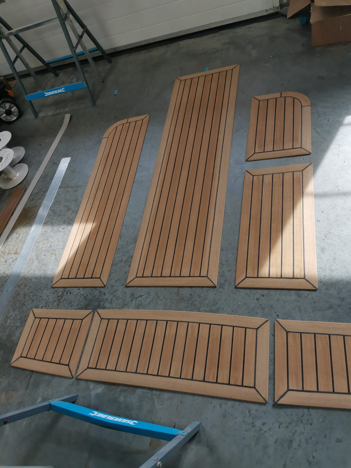 Dehler 33 Sailboat pvc synthetic teak deck- Free sample and quote request