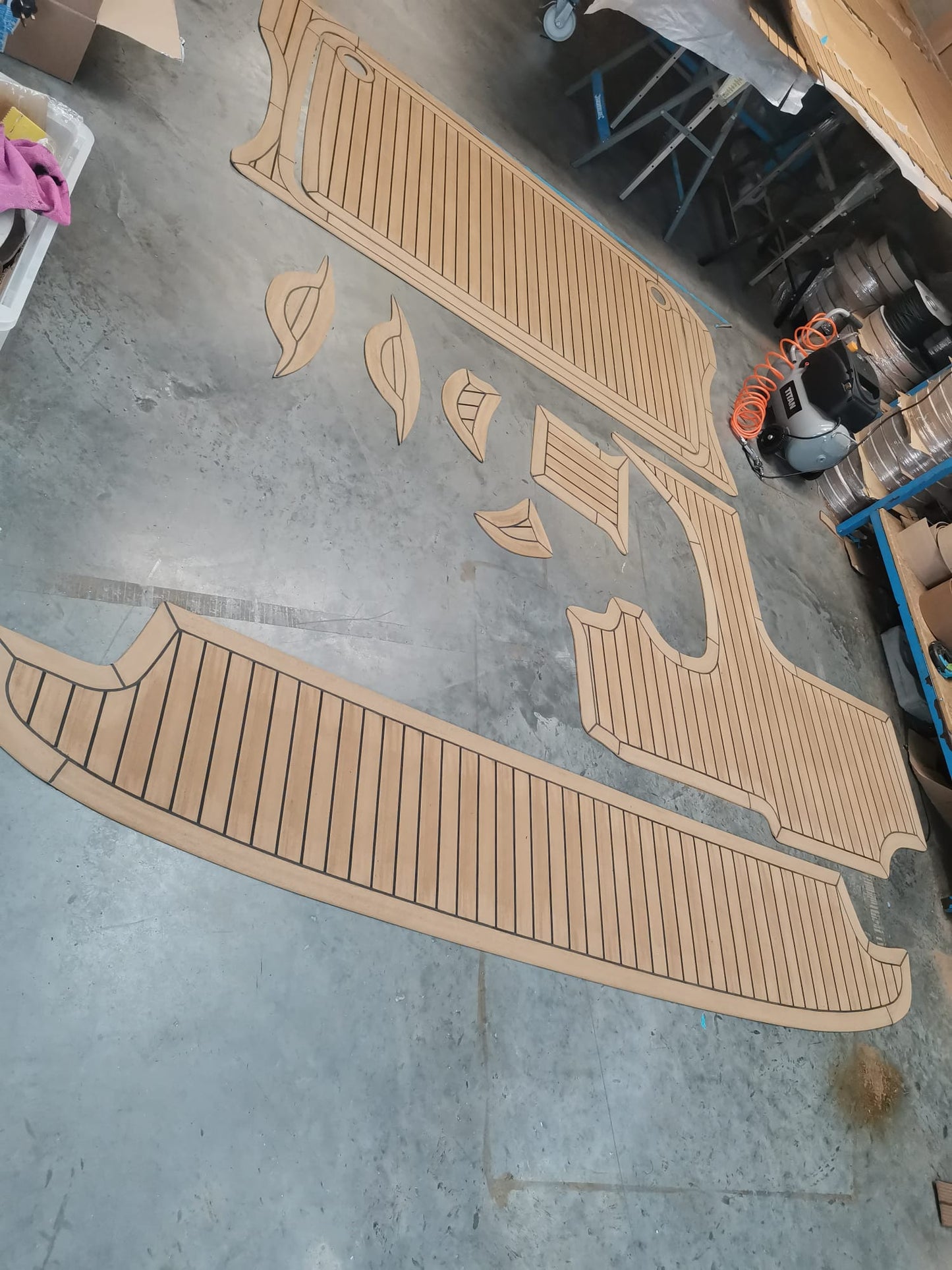 Bayliner 642. pvc synthetic teak deck- Free sample and quote request