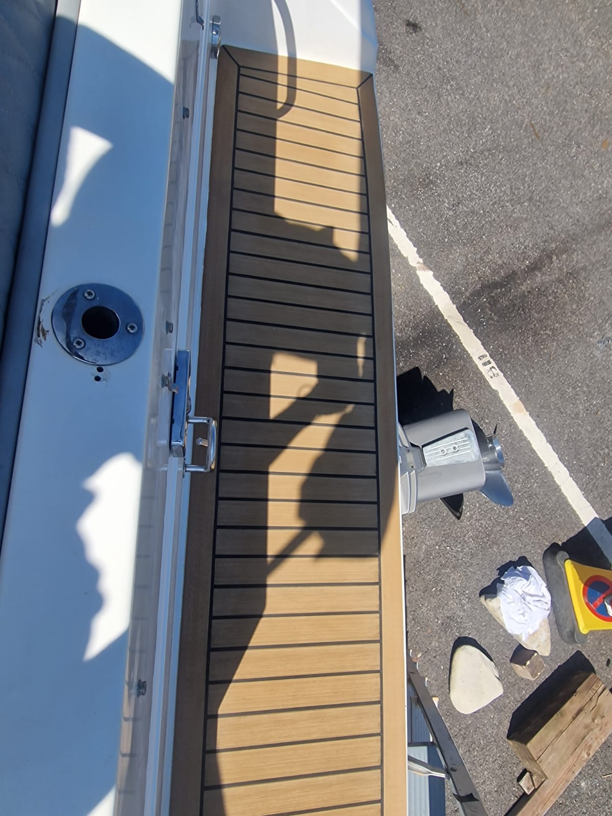 Searay 220 Sundancer pvc synthetic teak deck- Free sample and quote request