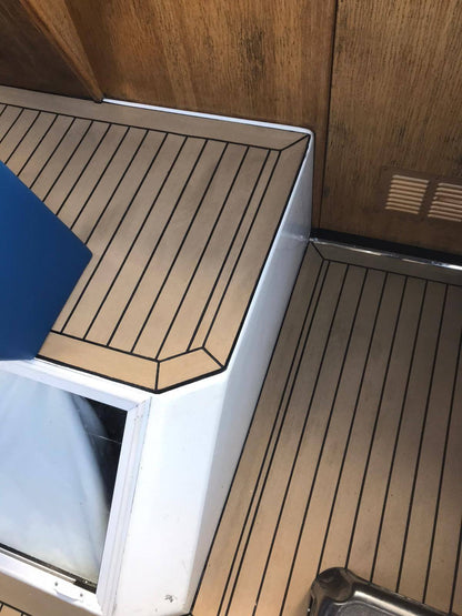 Viking 22 wide beam pvc synthetic teak deck- Free sample and quote request