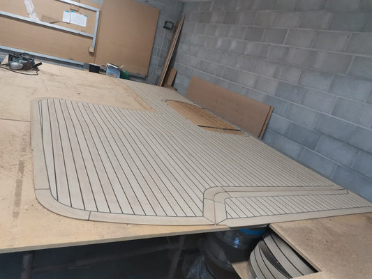 Princess 40 pvc synthetic teak deck- Free sample and quote request