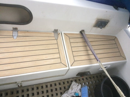 Contessa 32 Sailboat pvc synthetic teak deck- Free sample and quote request