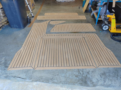Searay 220 Sundancer pvc synthetic teak deck- Free sample and quote request