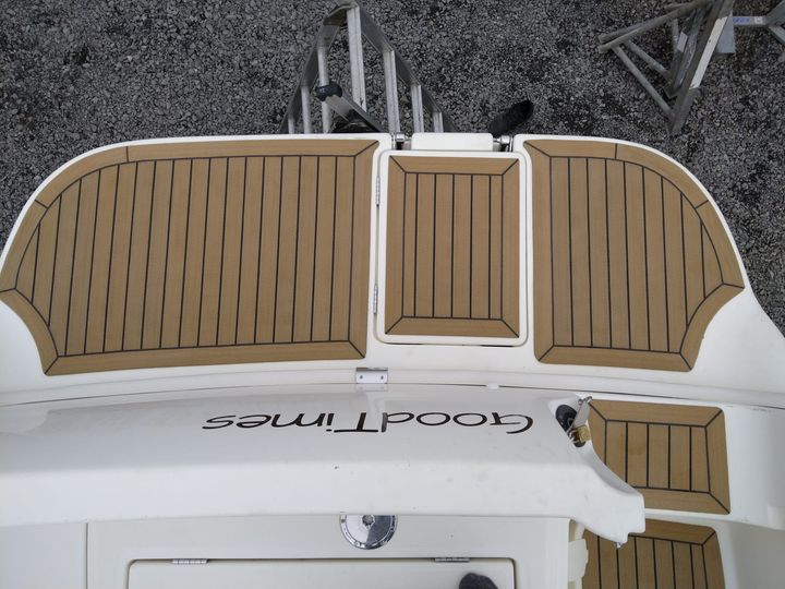 Jeanneau Merry Fisher 355 powerboat pvc synthetic teak deck- Free sample and quote request