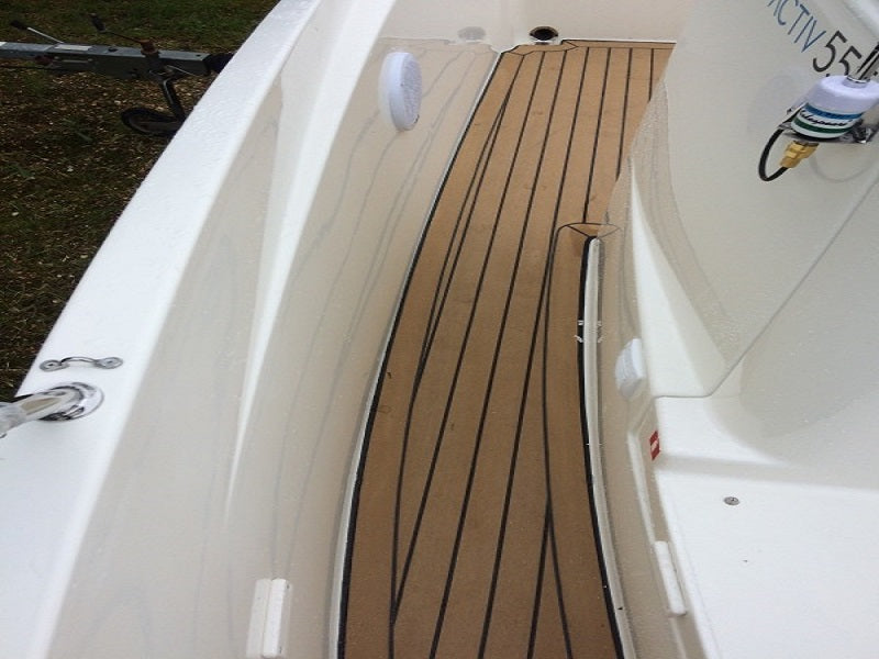 Quicksilver 555 pvc synthetic teak deck- Free sample and quote request