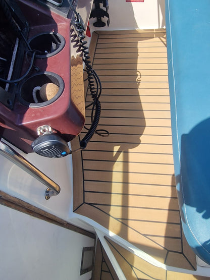 Searay 220 Sundancer pvc synthetic teak deck- Free sample and quote request